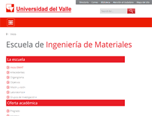 Tablet Screenshot of eimat.univalle.edu.co