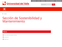 Tablet Screenshot of mantenimiento.univalle.edu.co