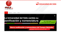 Desktop Screenshot of emisora.univalle.edu.co