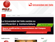 Tablet Screenshot of emisora.univalle.edu.co