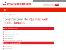 Tablet Screenshot of paginasweb.univalle.edu.co