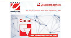 Desktop Screenshot of canal.univalle.edu.co