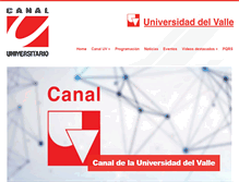 Tablet Screenshot of canal.univalle.edu.co