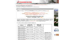 Desktop Screenshot of matricula.univalle.edu.co