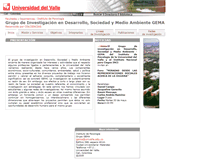 Tablet Screenshot of gema.univalle.edu.co