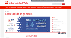 Desktop Screenshot of ingenieria.univalle.edu.co
