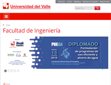 Tablet Screenshot of ingenieria.univalle.edu.co