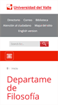 Mobile Screenshot of filosofia.univalle.edu.co