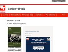 Tablet Screenshot of historiayespacio.univalle.edu.co