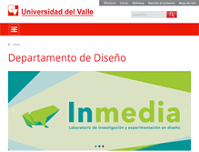 Tablet Screenshot of diseno.univalle.edu.co