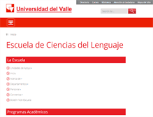 Tablet Screenshot of lenguaje.univalle.edu.co