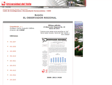 Tablet Screenshot of elobservador.univalle.edu.co