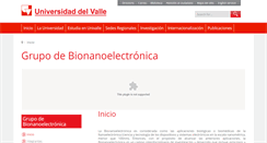 Desktop Screenshot of bionano.univalle.edu.co
