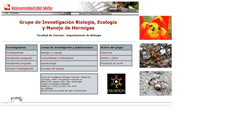 Desktop Screenshot of hormigas.univalle.edu.co