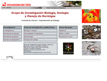 Tablet Screenshot of hormigas.univalle.edu.co