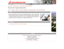 Tablet Screenshot of capacitacion.univalle.edu.co