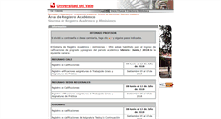 Desktop Screenshot of calificaciones.univalle.edu.co