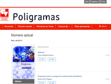 Tablet Screenshot of poligramas.univalle.edu.co