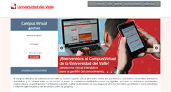 Desktop Screenshot of campusvirtual.univalle.edu.co