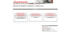 Desktop Screenshot of inscripciones.univalle.edu.co