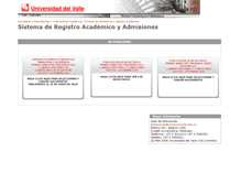 Tablet Screenshot of inscripciones.univalle.edu.co